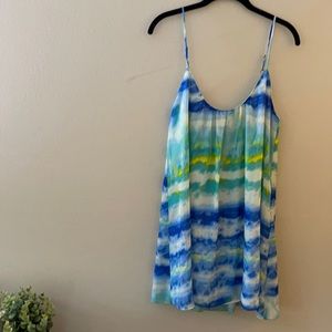 SMYM Circus Mini Dress in Ocean tie dye